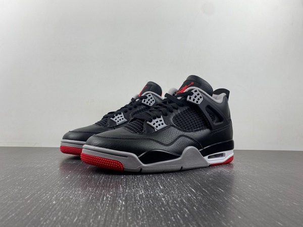 air jordan 4 (IV) retro shoes men-black/red